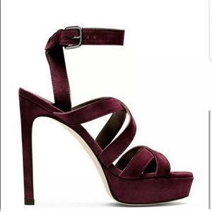 Maroon / burgundy Stuart Weitzman heels